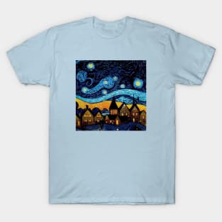 Starry Night Over Hogsmeade T-Shirt